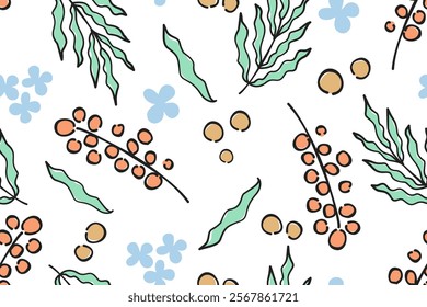 Flower seamless pattern design with beautiful flower and leaves. Flower art. floral and leaf pattern design for fabric, cotton, wallpaper, satin, gift wrap, carpet, background.	