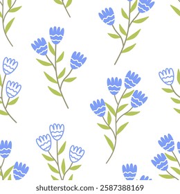 Flower seamless pattern design with beautiful flower and leaves. Flower art. floral and leaf pattern design for fabric, cotton, wallpaper, satin, gift wrap, carpet, background.	