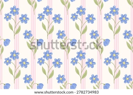 Flower  seamless pattern design with beautiful flower and leaves. botanical floral pattern designs for fabric, cotton, wallpaper, satin, gift wrap, carpet, backgrounds