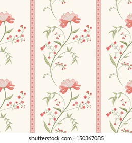 flower seamless pattern. Endless texture can be used for filling any contours, wallpaper, web page background