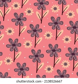 patrón sin costuras de flores para impresión de tela, textil, papel de envoltura de regalo. dibujo florido
