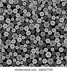 Flower seamless pattern for fabric print, wallpaper, background - vector illustration