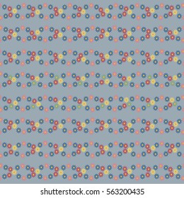 Flower seamless pattern. Fashion graphic background design. Abstract texture. Colorful template for prints, textiles, wrapping, wallpaper, website etc. Vector illustration