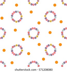 Flower seamless pattern. Fashion graphic background design. Abstract texture. Colorful template for prints, textiles, wrapping, wallpaper, website etc. Vector illustration