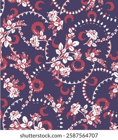Flower Seamless Pattern , Floral Seamless Pattern.