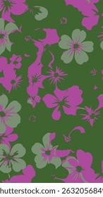 Nahtloses Blumenmuster , Nahtloses Blumenmuster.