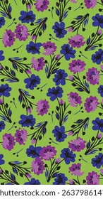 Flower Seamless Pattern , Floral Seamless Pattern.