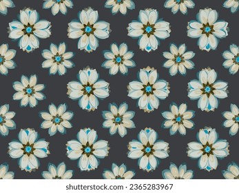 Flower seamless pattern. floral abstract vector background. modern design decoration and digital printing.
