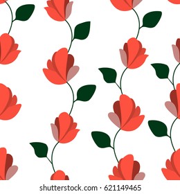 Flower seamless pattern. Floral seamless pattern. Abstract flower seamless pattern background
