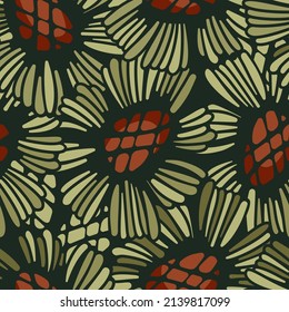 Flor sin costuras, fondo floral sin costuras. Diseño de vectores.