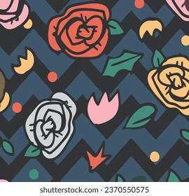 Flower Seamless Pattern Floral Pattern Background