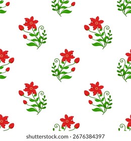 Flor padrão sem emenda ilustração fundo floral