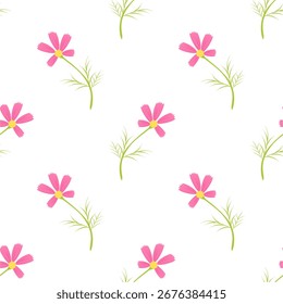 Fondo floral de la ilustración del patrón inconsútil de la flor