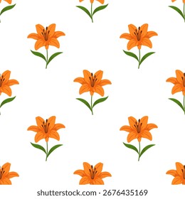 Fondo floral de la ilustración del patrón inconsútil de la flor