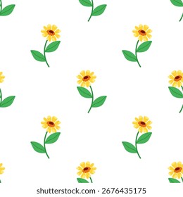 Flor padrão sem emenda ilustração fundo floral