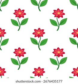 Fondo floral de la ilustración del patrón inconsútil de la flor