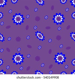 Flower seamless pattern.. Modern stylish abstract texture. Colorful template for prints, textiles. VECTOR illustration