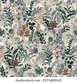 flower seamless pattern on background