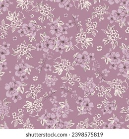 flower seamless pattern on background