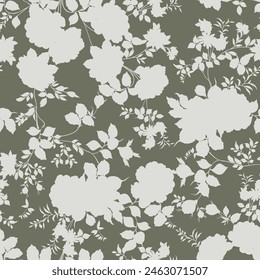 flower seamless pattern on background