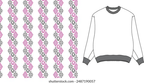 Blume nahtlose Muster auf Hintergrund Design für Textilgewebe Nette nahtlose Vektorgrafik Stock Blumendesign