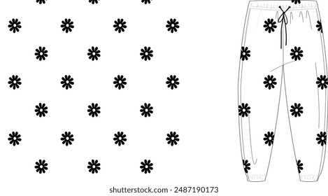 patrón sin fisuras de la flor en el diseño de fondo para tela textil lindo Vector sin fisuras stock diseño floral