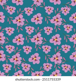flower seamless pattern on background
