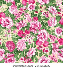 flower seamless pattern on background
