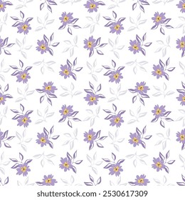 flower seamless pattern on background