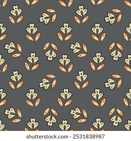 flower seamless pattern on background