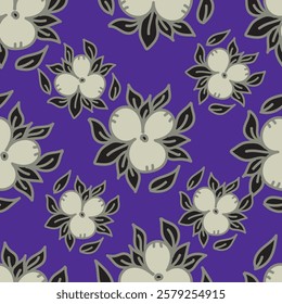 flower seamless pattern on background