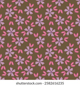 flower seamless pattern on background