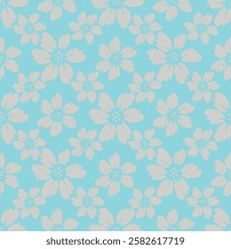 flower seamless pattern on background