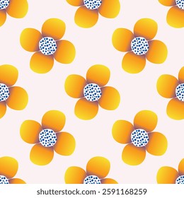 flower seamless pattern on background