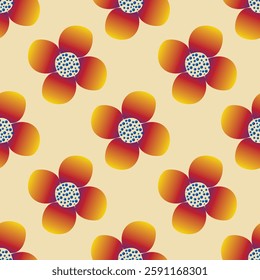 flower seamless pattern on background