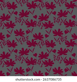 flower seamless pattern on background