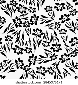 Flower Seamless pattern on background