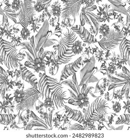 flower seamless pattern on muster background,Kurti Flowers and Motif for Textile Design