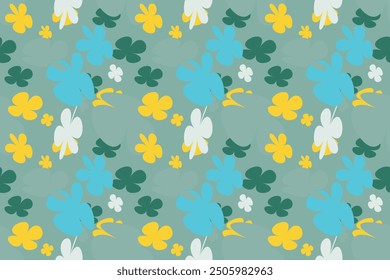 Blume nahtloses Muster auf Muster Hintergrund wenig florale Freiheit nahtlose Textur Hintergrund. Frühling, Sommer Romantische Blume Blume Garten nahtloses Muster für Ihre Designs