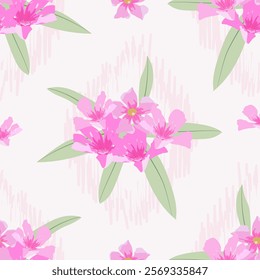 flower seamless pattern on pink tone , Motif ethnic  floral textil,  embroidery, print striped ornament floral, pattern, design for wrapping, silk, scarf, background,textile.