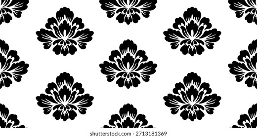 Patrón transparente de flores, fondo floral abstracto de Formas orgánicas. Impresión moderna en colores blanco y negro para el diseño textil, tela, Fondo de pantalla, cubiertas, tarjetas, arte de la pared, carteles y decoración.