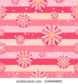 FLOWER SEAMLESS PATTERN PINK COLOUR BACKGROUD TEXTURE WALLPAPER