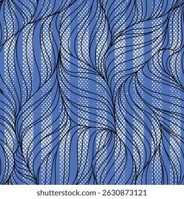 Flower seamless pattern. Print in rustic vintage style, textile or wallpapers flower branches, vector, illustration