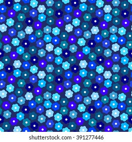 Flower seamless pattern. Small daisies background 