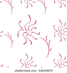 flower seamless pattern stylish monochrome vector modern texture