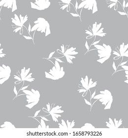 Flower seamless pattern in vector