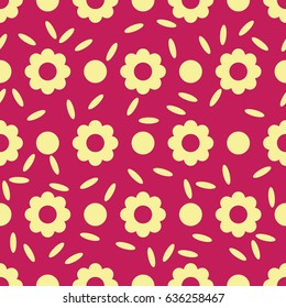 flower seamless pattern. vector background.