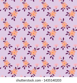 Flower Seamless Pattern Vector Design
