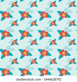 Flower Seamless Pattern Vector Design