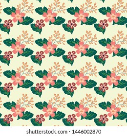 Flower Seamless Pattern Vector Design